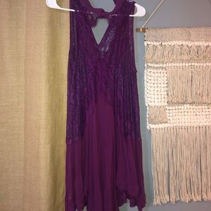 Purple free people tunic dress